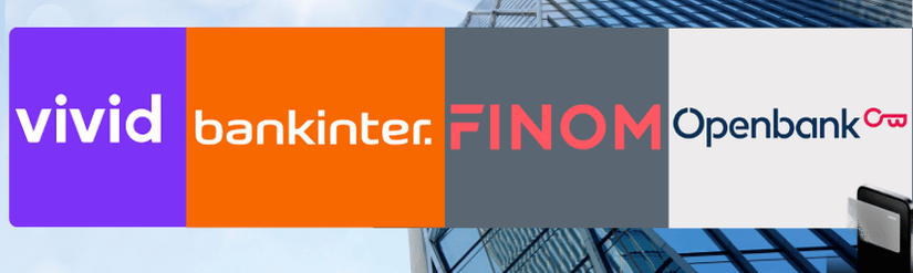 Logos de los bancos con mejores cuentas remunerdas para empresas españa