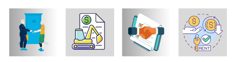 leasing inmobiliario gente haciendo tratos para su empresa 