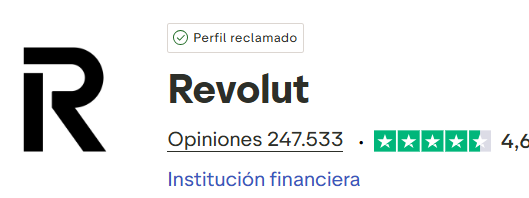 captura de opinion revolut y valoracion de los usuarios de 4,6