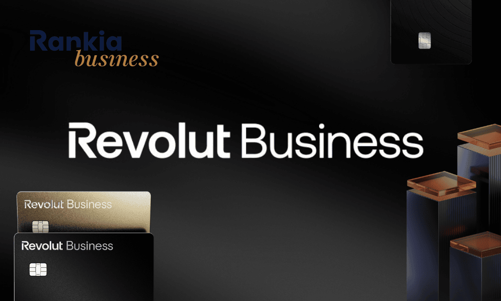 logo de revolut business sobre fondo negro