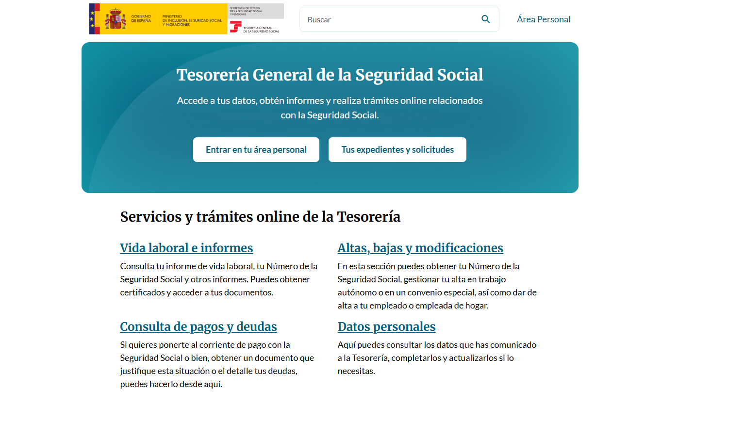 Tesorería general de la seguridad social
