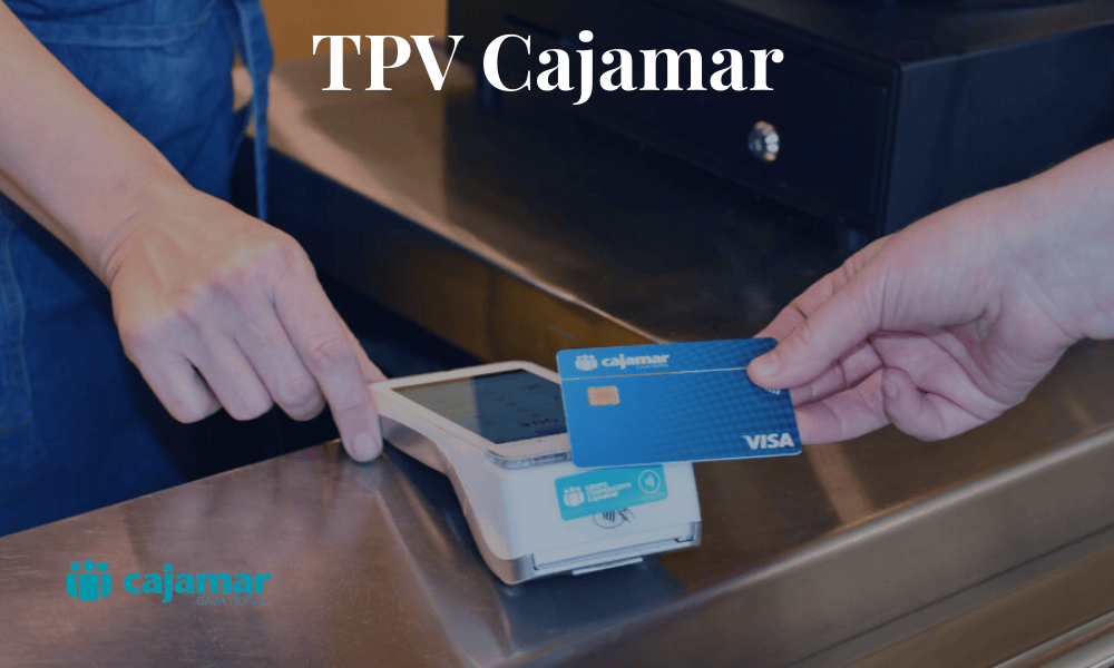 TPV Cajamar cobrando con tarjeta en un comercio físico